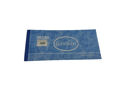 RECIBO GRANDE GAVILAN - $ 1.900