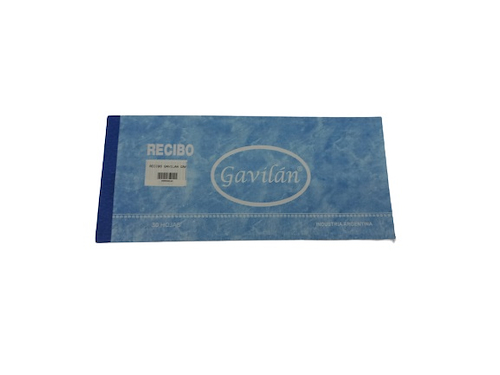 RECIBO CHICO GAVILAN - $ 1.500