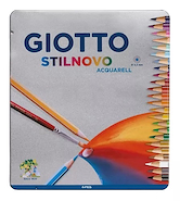 LAPICES COLOR STILNOVO ACUARELABLE LATA X 24 LARGOS GIOTTO