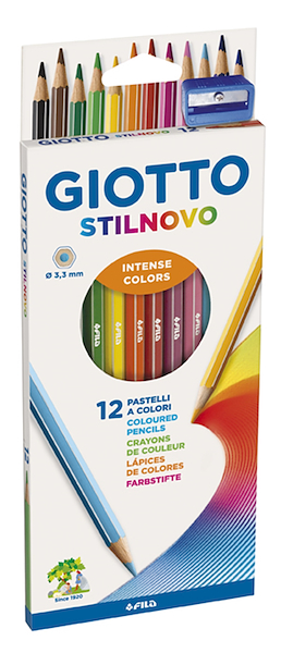 LAPICES COLOR STILNOVO SET X 12 LARGOS GIOTTO
