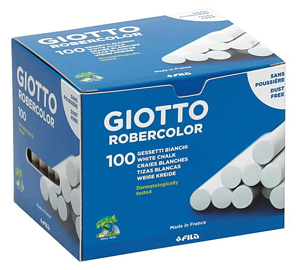 TIZAS ROBERCOLOR CAJA X 100 - BLANCAS GIOTTO