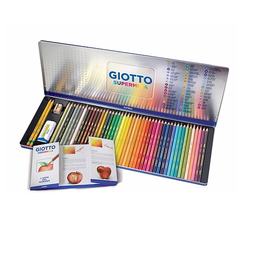 LAPICES COLOR SUPERMINA SET X 50 - LATA GIOTTO