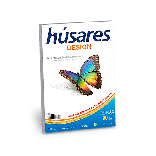 RESMA DESIGN A4 90 GR X100 Hjs. HUSARES - $ 6.000