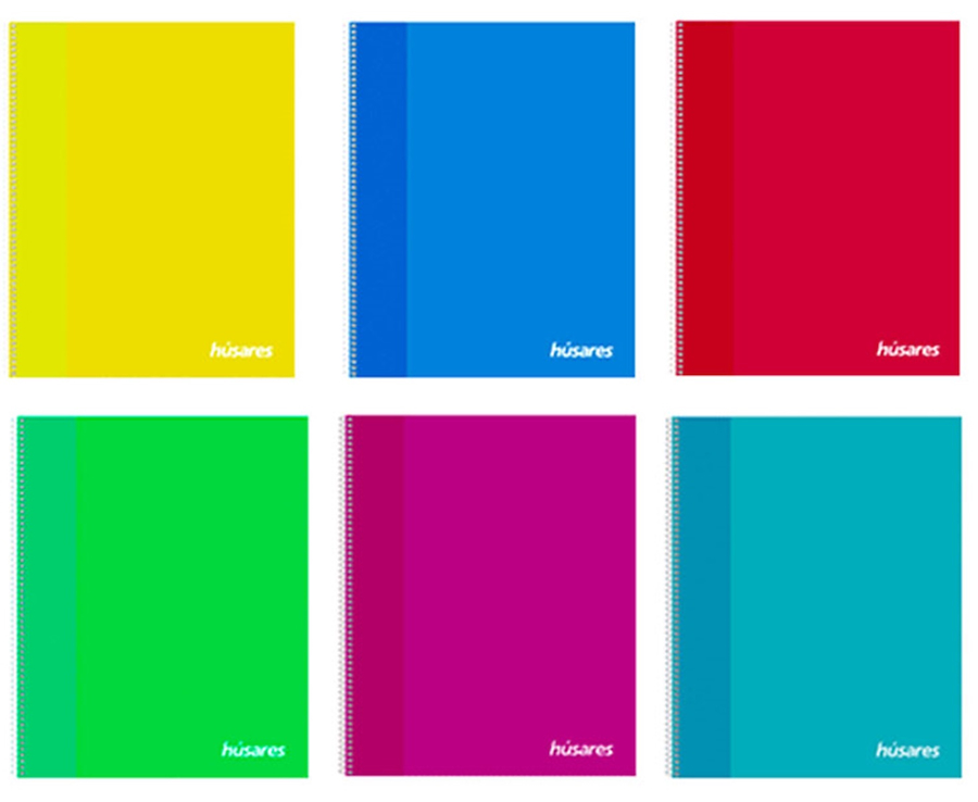 CUADERNO A4 TRENDY TAPA BLANDA - 80 Hjs HUSARES CUADRICULADO - $ 3.500