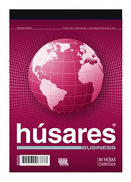 BLOCK A6 EMBLOCADO 80 Hjs CUADRICULADO HUSARES