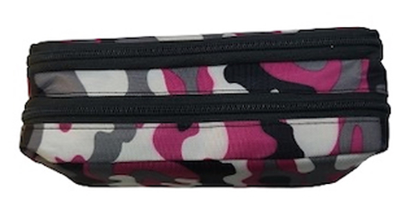 CANOPLA TUBO GRANDE CAMUFLADA - CIERRE DOBLE MANVI FUCSIA&BLANCO