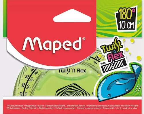 TRANSPORTADOR FLEXIBLE 10 CM MAPED - $ 1.500