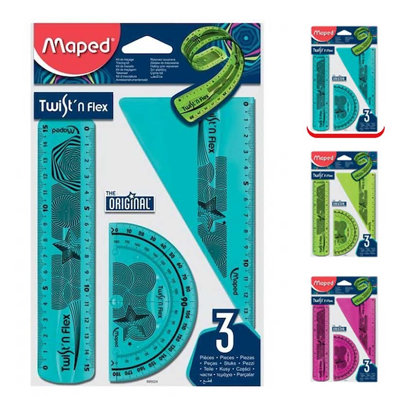 SET DE GEOMETRIA FLEXIBLE 15 CM MAPED