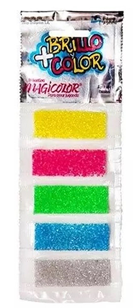 BRILLANTINA FLUO SURTIDA X 5 MINIGLASS