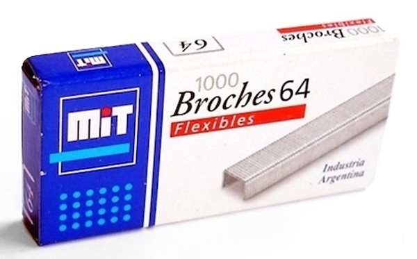 BROCHE N°64 CAJA X 1.000 MIT