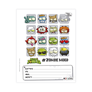 SEPARADORES N°3  SET X 6 MOOVING ZOMBIES