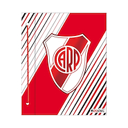 CARPETA N°3 DOS TAPAS LIQUIDACION MOOVING RIVER PLATE BLANCO Y ROJO