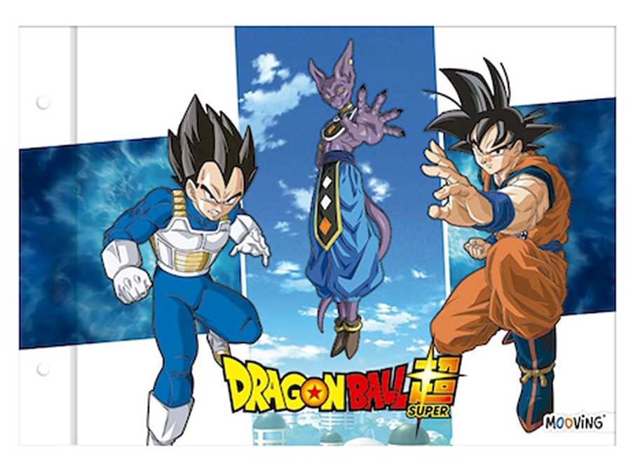 CARPETA N°5 - DOS TAPAS MOOVING DRAGON BALL - $ 9.900