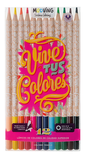 LAPICES DE COLOR X 12 LARGO MOOVING