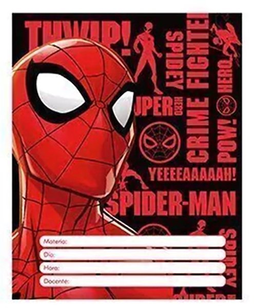 SEPARADOR N°3 ESCOLAR - SET X 6 MOOVING SPIDERMAN