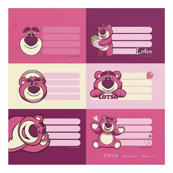 ETIQUETAS ESCOLARES X 12 UNIDADES MOOVING LOTSO - 1301254