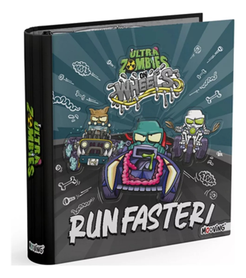 CARPETA N°3 ESCOLAR MOOVING ULTRA ZOMBIES - 1001186 - $ 11.500