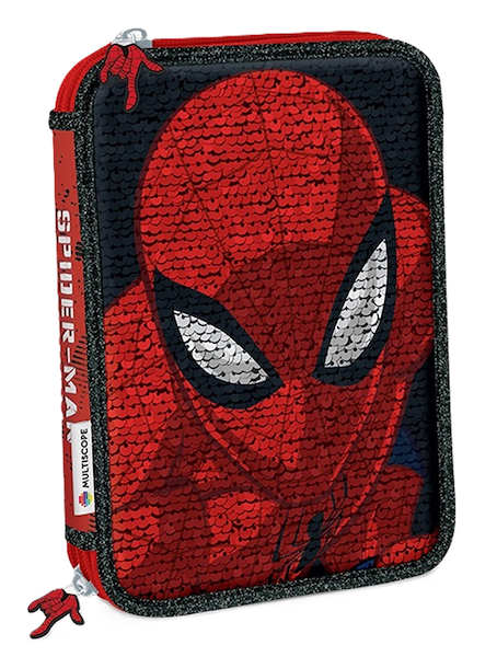 CANOPLA PVC 2 PISOS - LENTEJUELAS MULTISCOPE SPIDERMAN