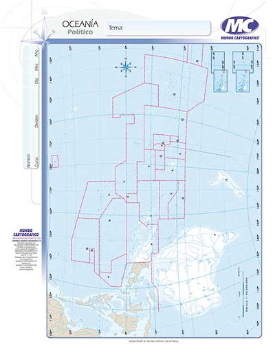 MAPA MUNDO CARTOGRAFICO N°5 - $ 600