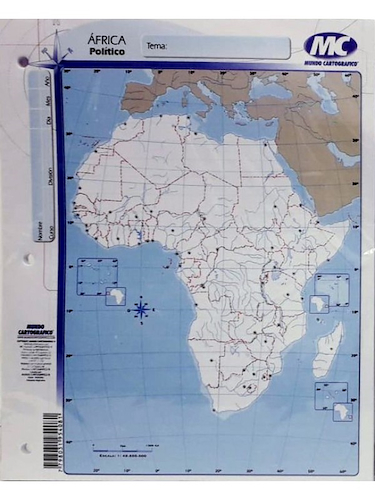 MAPA MUNDO CARTOGRAFICO N°3 - $ 400
