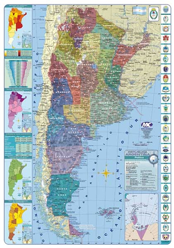 MAPA MUNDO CARTOGRAFICO N°6 - $ 1.500