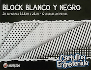 BLOCK DE DIBUJO P/MANUALIDADES BLANCO Y NEGRO - 7602 MURESCO