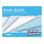 BLOCK DE DIBUJO P/MANUALIDADES CELESTE - 76026 - PQX MURESCO