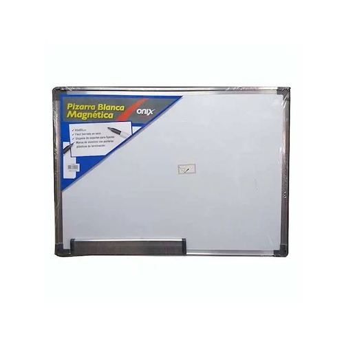 Pizarra Blanca Magnetica Marco de Alumino ONIX 60 x 90 Cm - $ 49.900