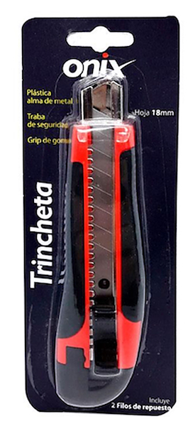 CUTTER 18MM GRIP DE GOMA SX82 ONIX