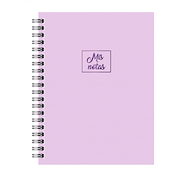 CUADERNO A5 TAPA DURA ESPIRAL ONIX PASTEL COLORS 2