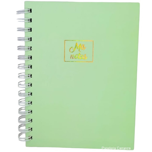 CUADERNO A5 TAPA DURA ESPIRAL ONIX PASTEL COLORS 2 - $ 9.500