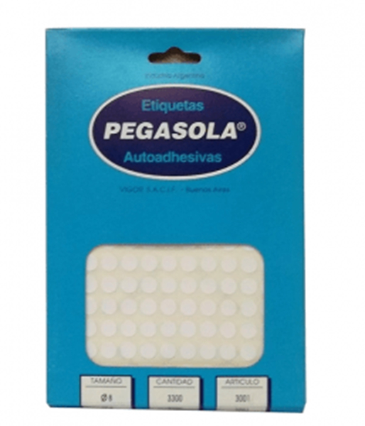 ETIQUETA CAJA X 30 PEGASOLA