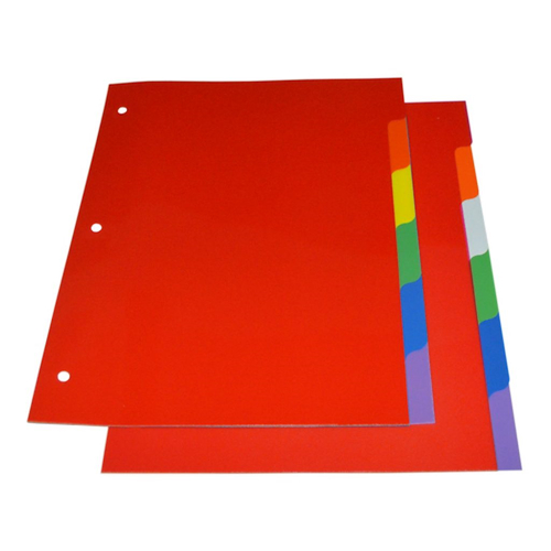 SEPARADORES  A4 PM PACK X 6  - PLASTICO PH - $ 1.000