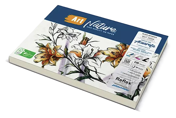 BLOCK 17x25 230 Gr 20 Hjs ENCOLADO PLANTEC ART NATURE