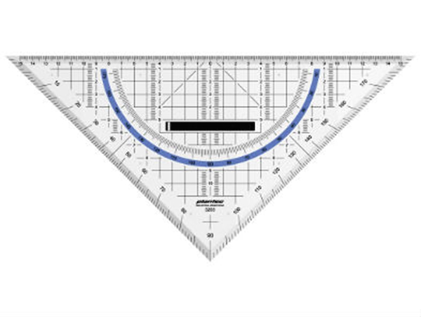ESCUADRA MULTIUSO CON MANIGUETA HIPOTENUSA 325 MM 13203 PLANTEC 325MM