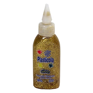ADHESIVO CON GLITTER X 38 Gr PLASTICOLA ORO