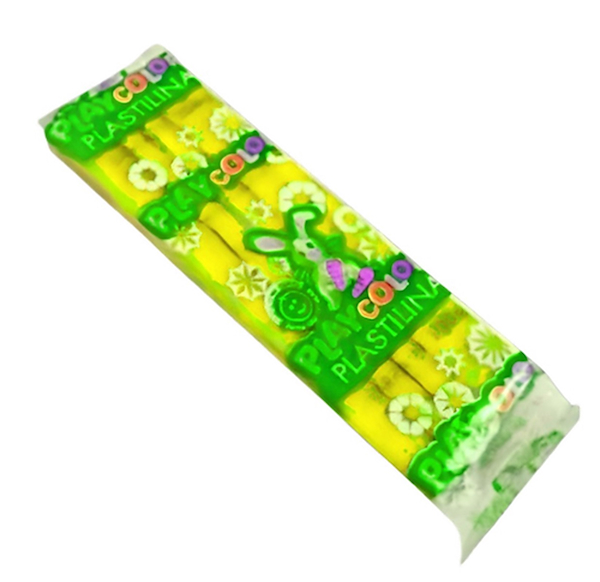 PLASTILINA X 200 GR.BARRA AMARILLA PLAY COLOR