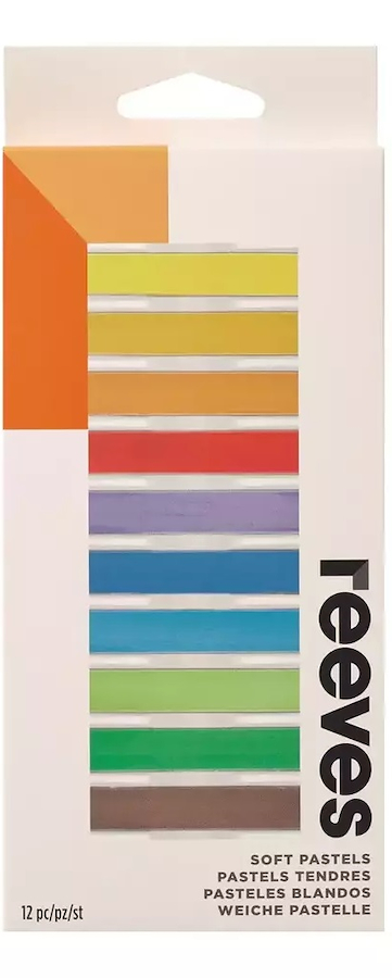 PASTEL A LA TIZA SET X 12 REEVES - $ 16.000