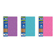 CUADERNO ENTELADO PASTEL A4 X 84 Hjs - LISO RIDEO