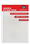 CARPETA - Nº3 DOS TAPAS - LINE - COLORES CLASICOS RIDEO