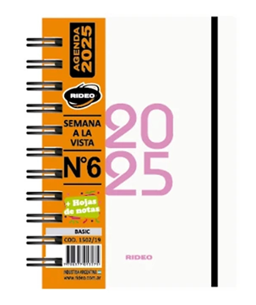 AGENDA 2025 - N°6 - SEMANAL RIDEO BASIC