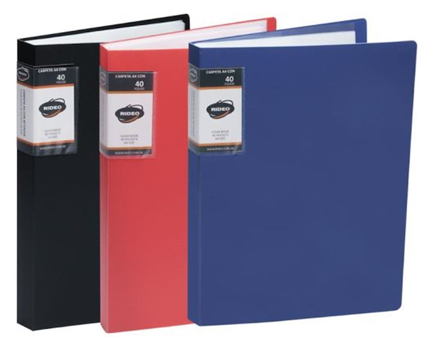 CARPETA CON FOLIOS OFICIO X 40 - MATT COLOR CLASICO RIDEO 40 Folios