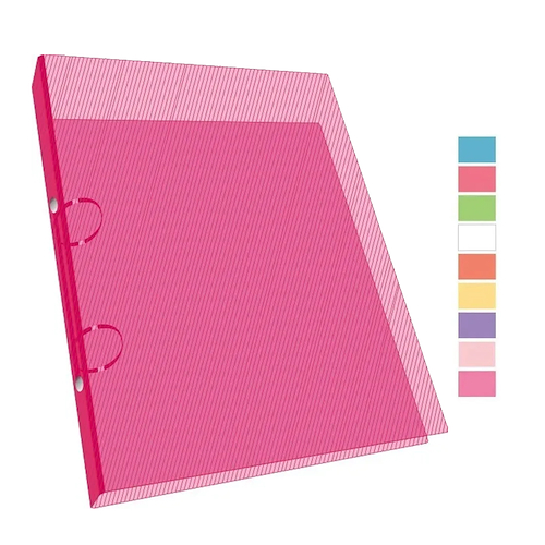 CARPETA OFICIO 2 X 20 MM - LINE COLOR TRASLUCIDO RIDEO - $ 7.900