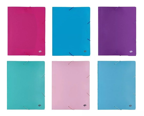 CARPETA - 3 SOLAPAS A4 - SPRING COLOR PASTEL RIDEO INTENSE - $ 4.900