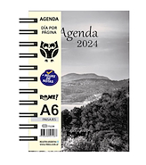 Agenda 2024 Diaria - A6 - Espiralada ROME PAISAJES - LAGO