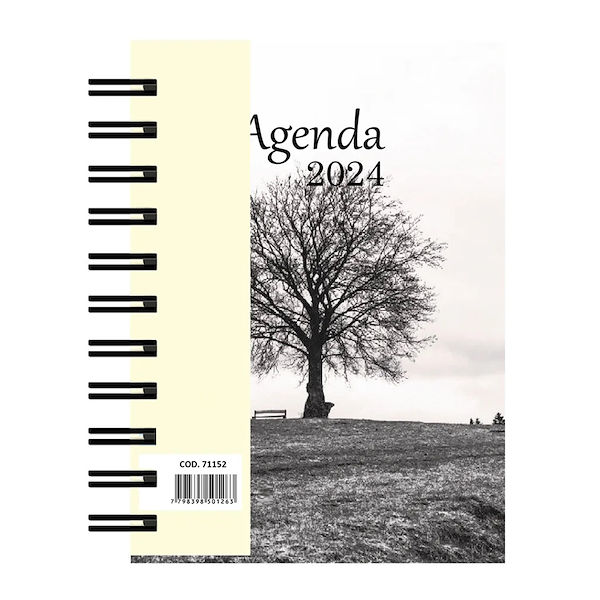 Agenda 2024 Semanal- A6 - Espiralada ROME ARBOL - PAISAJES