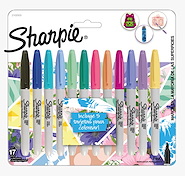 MARCADOR X12 + 5 TARJETAS SHARPIE