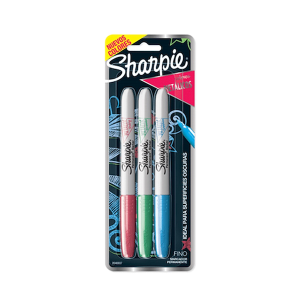 MARCADOR METALICOS SET X 3 SHARPIE