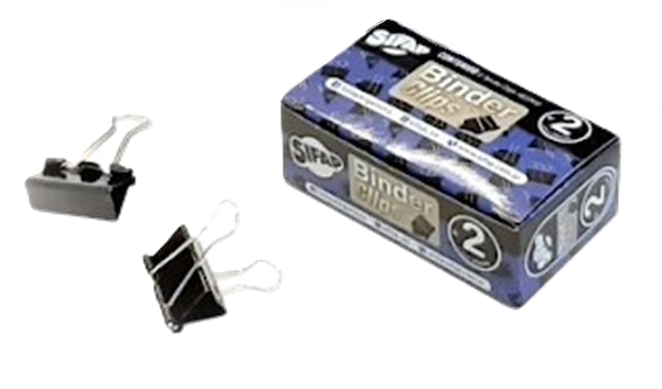 APRIETA PAPELES BINDER 2 NEGRO (25MM) X12 UDS. SIFAP