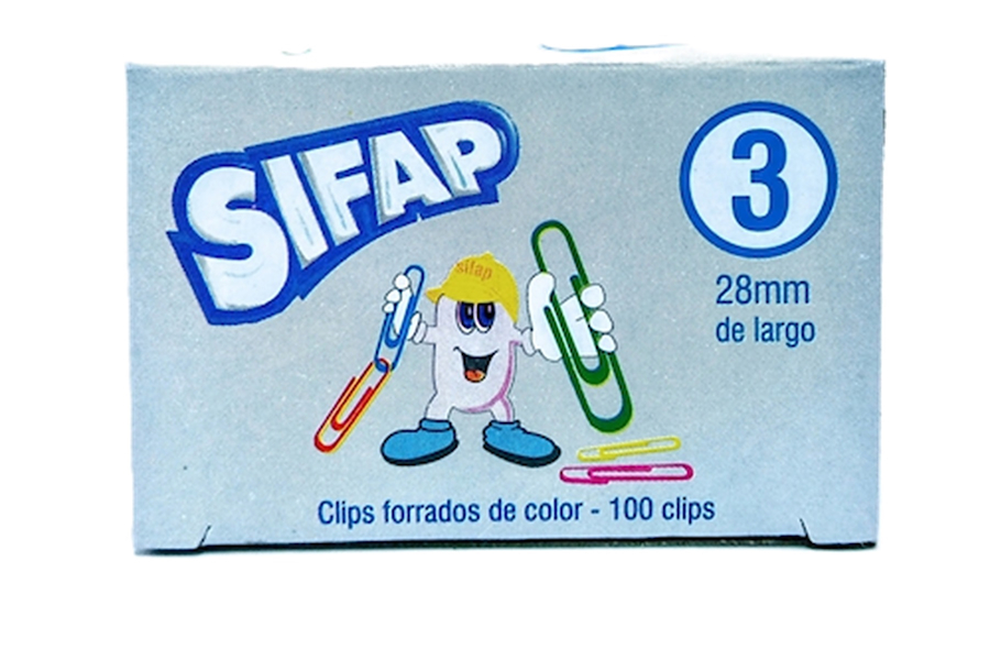 CLIPS FORRADO 3 CAJITA X 100 UDS.(28 MM) SIFAP - $ 1.800
